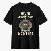 McIntyre Hunting Weathered Tartan Crest 2D T-shirt - Never Underestimate Style